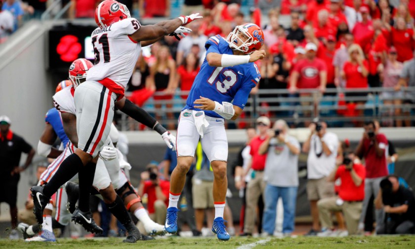 USP NCAA FOOTBALL: GEORGIA AT FLORIDA S FBC FFLO FGEO USA FL